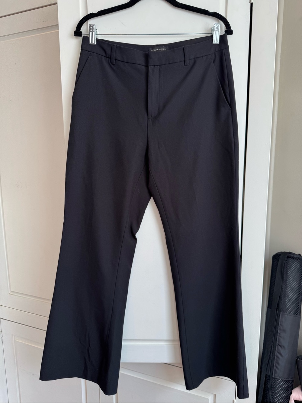 Banana Republic Black Wide-Leg Trousers